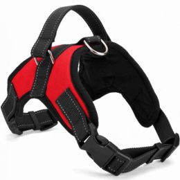 Dog Chest Strap Traction Rope Explosion proof Flushing Dog Chest Strap - red - XS