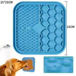 Wholesale pet dog silicone licking plate - B-Blue