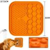 Wholesale pet dog silicone licking plate - B-Orange