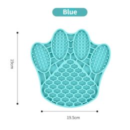 Wholesale pet dog silicone licking plate - C-Claw-Blue