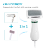 Pet hair comb Dog and cat hair dryer 2 and 1 pet supplies Pet hair Dryer with Slicker Brush; pet grooming - Blowing comb - white