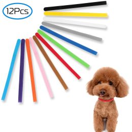 12 Colors Whelping Puppy ID Collars Adjustable Double-Sided Pet ID Bands - Standard