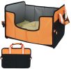 Pet Life 'Travel-Nest' Folding Travel Cat and Dog Bed - Orange - Large