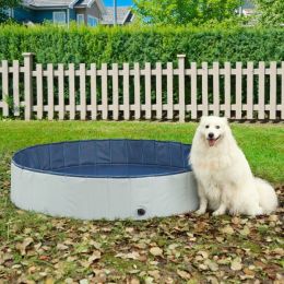 Foldable Pet Bath Pool, Collapsible Dog Bathing Tub, Kiddie and Toy Pool for Dogs Cats and Kids - large