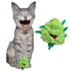 Bud Jr. the Weed Nug 420 Dog Toy - Green