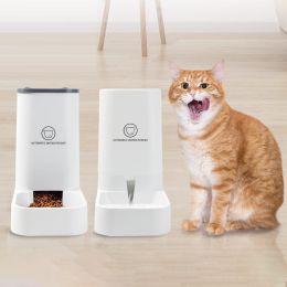 Automatic Pet Feeder and Waterer Set for Cats and Dogs - Easy-to-Clean, Convenient, White - Care Taking Made Simple