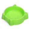 Non-slip healthy cat face bowl cartoon small pet bowl cat bowl dog bowl - Light blue