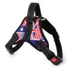 Dog Chest Strap Traction Rope Explosion proof Flushing Dog Chest Strap - Star Spangled Banner - S