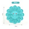 Wholesale pet dog silicone licking plate - C-Flower-Blue