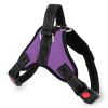 Dog Chest Strap Traction Rope Explosion proof Flushing Dog Chest Strap - purple - XL