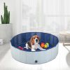 Foldable Pet Bath Pool, Collapsible Dog Bathing Tub, Kiddie and Toy Pool for Dogs Cats and Kids - large