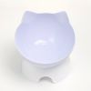 Pet Feeding Bowl Cat Ear Shape Feeding Bowl Neck Protection Bowl - Transparent