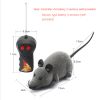 Remote control electric mouse for pet toys; simulation electric mouse; battery replaceable; cat toy - dark brown - Tuba