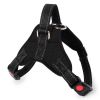 Dog Chest Strap Traction Rope Explosion proof Flushing Dog Chest Strap - black - S