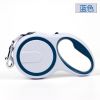 Retractable Dog Leash; Dog Walking Leash for Medium Large Dogs up to 110lbs; One Button Break & Lock ; Heavy Duty No Tangle - Blue - 5m