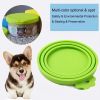 Pet Food Can Covers; Universal Safe Silicone Dog & Cat Food Can Lids; pack of 2 - Blue