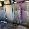 Solid Color 2 In 1 Pet Car Seat Belt Nylon Lead Leash Backseat Safety Belt Adjustable For Dog & Cat - Blue