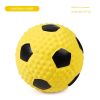 Squeaky Dog Toys; Natural Latex Rubber Dog Balls;  Soft ;  Bouncy & Durable for Small Medium Dogs Puppy Interactive Chew Sound Fetch Play - Large yell