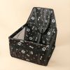 Pet Car Booster Seat Travel Carrier Cage; Breathable Folding Soft Washable Travel Bags For Small Pet