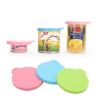 Pet Food Can Covers; Universal Safe Silicone Dog & Cat Food Can Lids; pack of 2 - Pink