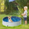 Foldable Pet Bath Pool, Collapsible Dog Bathing Tub, Kiddie and Toy Pool for Dogs Cats and Kids - middle