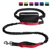 Hands Free Dog Leash with Zipper Pouch; Dual Padded Handles and Durable Bungee for Walking; Jogging and Running Your Dog - Purple suit - 2.5*122CM