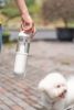 Pet Life 'PYURE' Handheld Travel Filtered Water Feeder - White