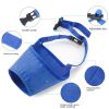 2pcs Dog Mouth Cover Adjustable Anti bite; Anti bark; Anti accidental Eating Dog Mask Pet Supplies Wholesale - blue - 1 # mouth circumference 12cm