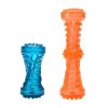 dog Squeak Toys Tpr sounder dog toy strong bite resistant dog bone molar dog toy Sounding Bone Toy - orange - large